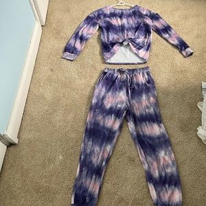 Tie Dye Two Piece Outfit